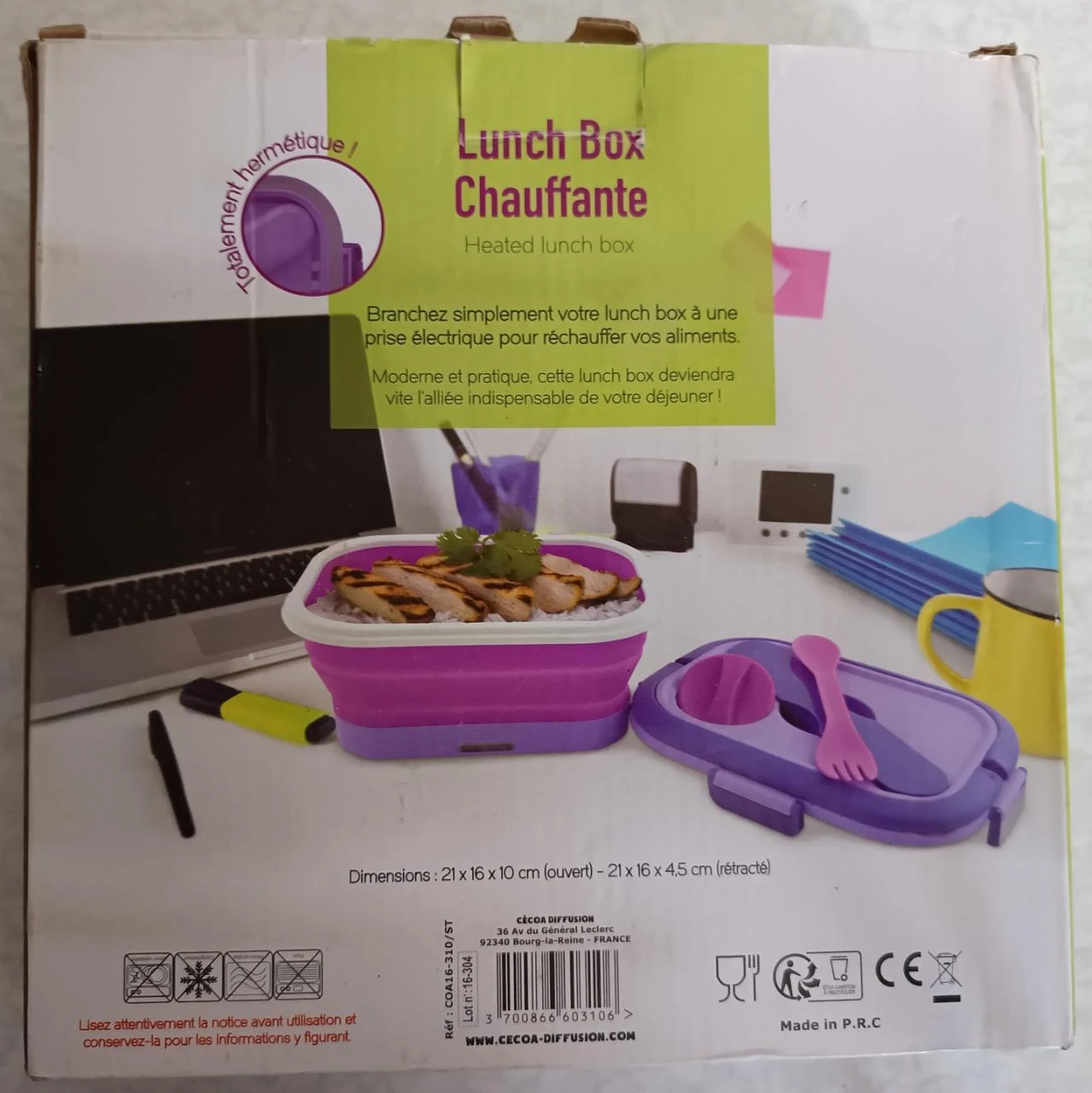Retractable Silicone Waterproof Heated Lunch Box with Complete 3-in-1 Utensil Set – photo 10